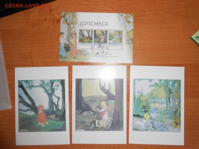Нидерланды, блок и открытки, серия месяцы года, сентябрь - DSCN6681.JPG