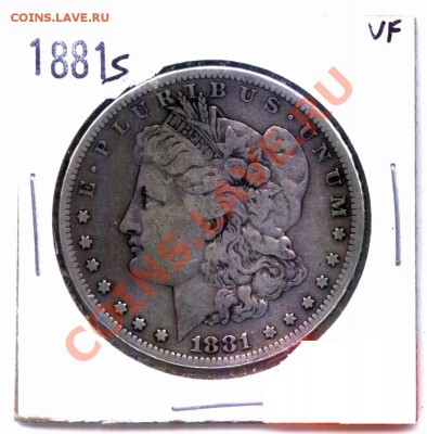 L03 1$ USA Morgan Dollar 1881S VF до 25.11 в 22°° - L03 1 dollar Morgan 1881s VF_1
