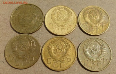 6 пятаков раних Советов 1930+46+49+52+55+56гг - до 29.06.16г - P1020227