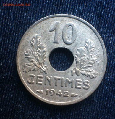 10 сантимов 1942,Франции,до 27.06.16 - J8-ZIkyb9B0