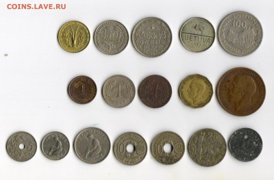 Иностранные монеты 17 штук до 30.06 23:00 - и2 001