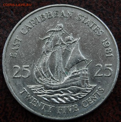 25ц Восточные Карибы 1981 - Старт 30Р - до 30.06 - 089