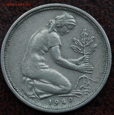 50 пфенигов Германия 1949 D - Старт 30Р - до 30.06 - 109