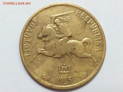 10  ЦЕНТОВ  1925 г.  ДОВОЕННАЯ  ЛИТВА .  до 28.06 в 22-00 - DSC_1014