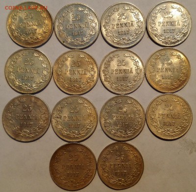 25 пенни 1917S (14 штук) - 3
