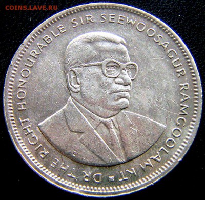 Маврикий_5 рупий 1991; до 26.06_22.10мск - 11200