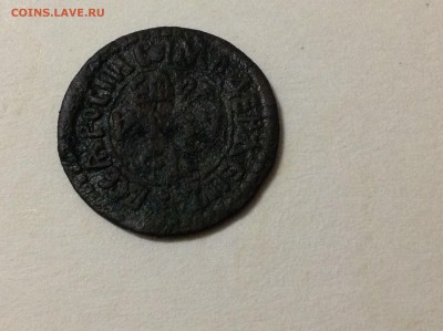 Помогите определить стоимость Петровской полушки и год - image