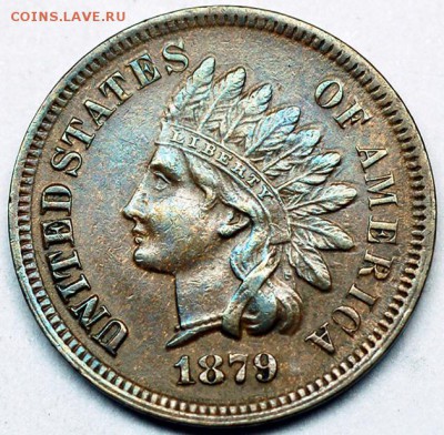 США_отличный цент 1879 "Indian Head"; до 26.06_22.30мск - 5