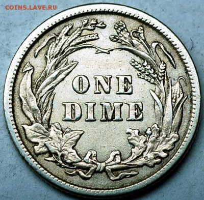 США_10 центов 1916 "Barber Dime". Серебро; до 26.06_22.42мск - 37