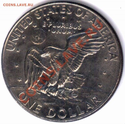 L13 1$ США Эйзенхауэр 1977 до 26.11 в 22°° - L13 1 dollar USA 1977-2