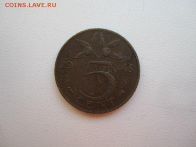 5 центов Нидерланды 1948 год - zORc9fHNMW0