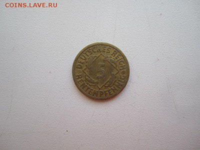 5 рентенпфеннигов Германия Немецкий рейх 1924 год - sJ3wpIeMJ2E