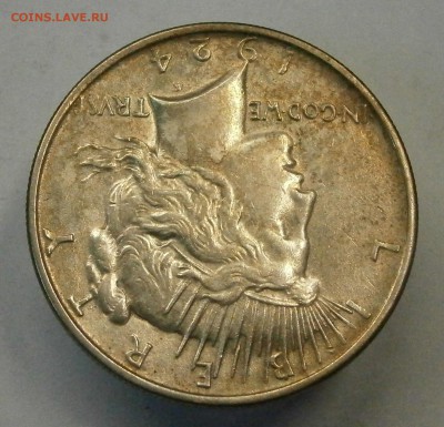 1$ 1901 и 1924, 50 центов 1943 и 2 марки 1888. На оценку. - P6290019.JPG