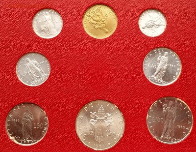 Ватикан годовой набор 1963 UNC (03.07) с рубля - IMG_20160628_144025_HDR
