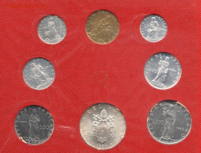 Ватикан годовой набор 1963 UNC (03.07) с рубля - img104