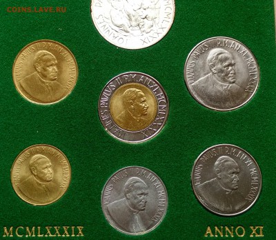 Ватикан годовой набор 1989 UNC (03.07) с рубля - IMG_20160628_144231_HDR