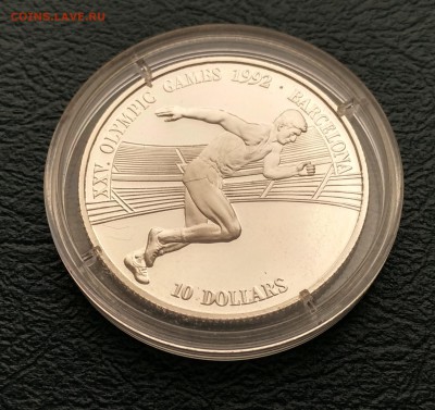 О-ва Кука 10$ 1990 Олимпиада 1992 бег (03.07) с рубля - IMG_20160628_144914_HDR