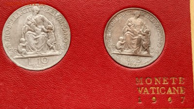 Ватикан 5 и 10 лир 1947 (03.07) с рубля - IMG_20160628_144118_HDR