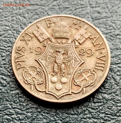 Ватикан 10 чентезими 1929 тираж 10000 UNC (03.07) с рубля - IMG_20160628_145902_HDR