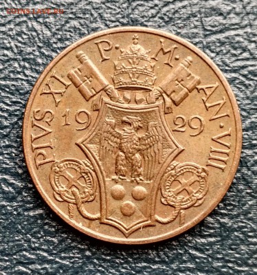 Ватикан 10 чентезими 1929 тираж 10000 UNC (03.07) с рубля - IMG_20160628_145910_HDR