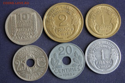 С 1 руб.  ПОДБОРКА ФРАНЦИИ 6 разных монет   до 4.07. в 22-00 - IMG_2279.JPG