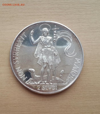 Мальтийский Орден 2 скудо 1965 Магистр Моджана - 20160628_152638-1