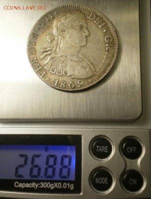 8 реалов 1809г и 5 франков 1822г. - Изображение 038