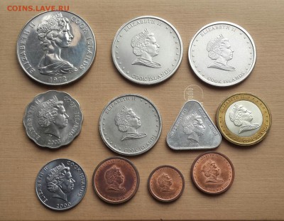 ОСТРОВА КУКА 1972-2010. 11 МОНЕТ. ДО 5.07.16. - 20160629_181440-1