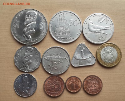 ОСТРОВА КУКА 1972-2010. 11 МОНЕТ. ДО 5.07.16. - 20160629_181405-1