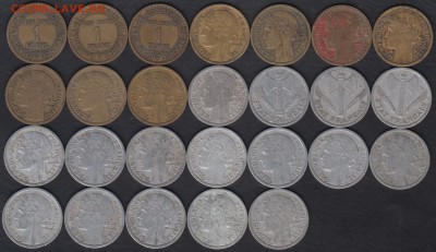 Франция 1 франк 1922-1958 Погодовка до 30.06.2016 21-00 - Франция 1 франк р