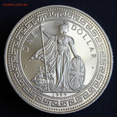 С 1 руб. №2 БРИТАНИЯ торг.доллар 1999г. ПАРУСНИК UNC до 6.07 - IMG_2391.JPG