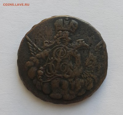 "Облачная" копейка 1756 Ектеринбург (надпись гурт) - 1к-2