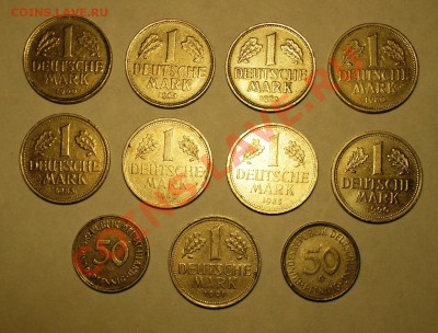 ФРГ 50 пф, 1 марка-11 шт. Окончание: 25.11.10 в 20.00 мск. - P1010085.JPG