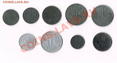 Оккупационные монеты Польша, Франция, Моравия.. - CCI21112010_00000