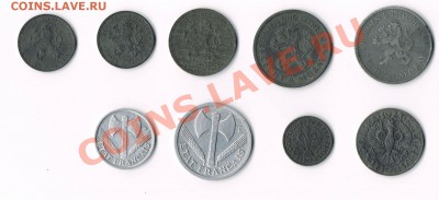 Оккупационные монеты Польша, Франция, Моравия.. - CCI21112010_00001