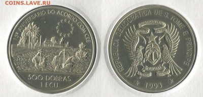 Сент томе и Принсипе 500 добрас 1993 UNC - 22