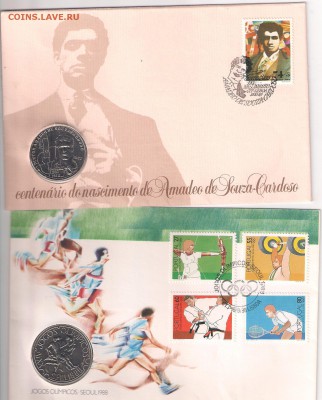 numisbrief,FDC_(короче монеты в конвертах)-оценка - португалия