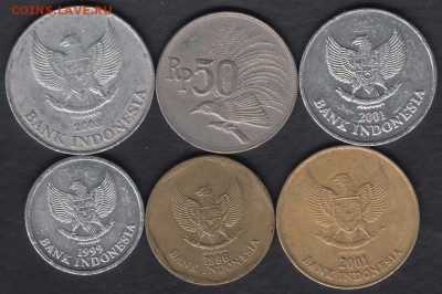 Индонезия 6 монет до 02.07.2016 21-00 - Индонезия р