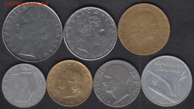 Италия 7 монет до 02.07.2016 21-00 - Италия р