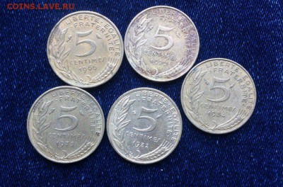 5 сантимов 5 штук Франция,до 04.07. - N_MVSm-iY78