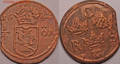 Швеция. - 1-4 öre 1644 Avesta