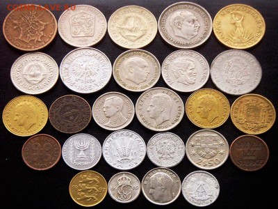 52 разные зарубежные монеты (см. описание). До 03.07_22.00мс - 3