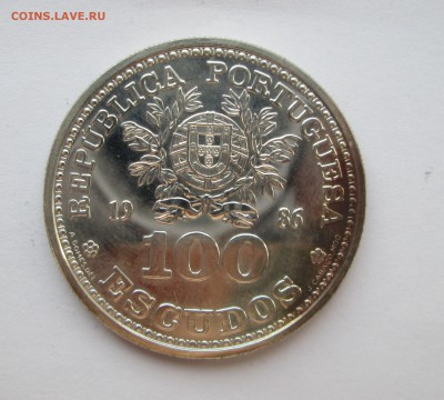 100 эскудо 1986 Португалия - серебро? - 20-1940 004