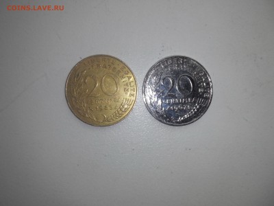 20 сантимов 1967 Франция - перепутка металла? - 20160703171509