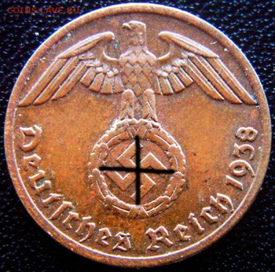 Германия. 3-й Рейх_1 рейхспфенниг 1938(А); до 05.07_22.00мск - 12447