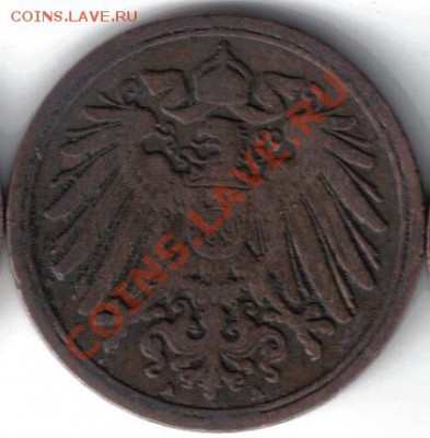 Германия 1 пфенниг 1895А до 25.11 21.00мск - Германия 1 пфенниг 1895A-2