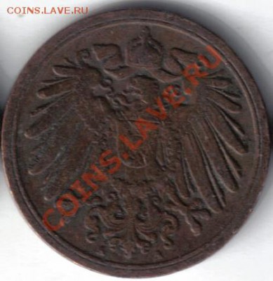 Германия 1 пфенниг 1898А до 25.11 21.00мск - Германия 1 пфенниг 1898A-2