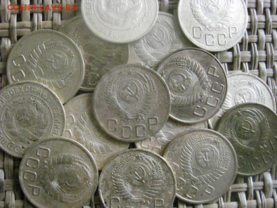 3 копейки, 15шт. 1928-1957г. Без повторов. До 11.07.2016г. - 11.07 059.JPG