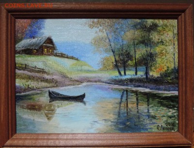 КАРТИНА "У лесной заимки"холст,масло. Низкий Старт!!! - DSCN3553