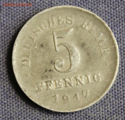 С 1 руб. ГЕРМАНИЯ 5 пфеннигов 1917г.    до 11.07. в 22-00 - IMG_2249.JPG